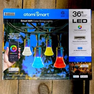 Atomi Smart Wi-Fi Color String Lights